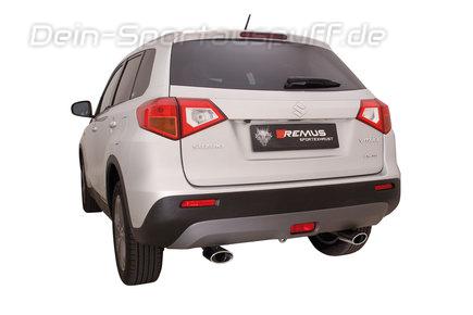 Remus Edelstahl Duplex Sportauspuff Suzuki Vitara Typ LY ab 2015 je 120x74mm oval eingerollt abgeschrägt
