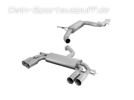 Remus Titan Duplex Titanium2 Komplettanlage ab Kat VW Scirocco 3 2.0l je 2x84mm rund scharfkantig