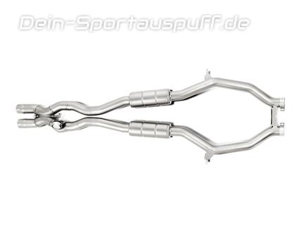 Akrapovic Link Pipe Titan Vorschalldämpfer inkl. X-Rohr Mercedes S-Klasse Coupe C219 S63 AMG