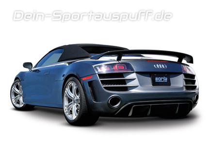 Borla Edelstahl Duplex Sportauspuff-Komplettanlage ab Kat Audi R8 I V10 Bj 2010-14