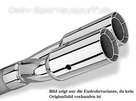 Borla Edelstahl Sportauspuff BMW E30 M3 2x76mm rund scharfkantig abgeschrägt