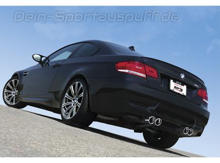 Borla S-TYPE Edelstahl Duplex Sportauspuffanlage ab Kat BMW 3er M3 E92 Coupe je 2x89mm rund eingerollt abgeschrägt