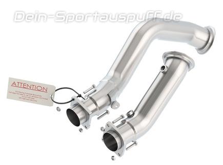 Borla Edelstahl Downpipe inkl. Kat-Ersatzrohr BMW 4er M4 F82 Coupe F83 Cabrio
