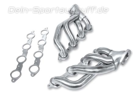Borla Edelstahl Fächerkrümmer mit kurzem Anschlussrohr Ø63,5mm-System Chevrolet Camaro Coupe Cabrio V8 inkl. ZL1 1LE Modelljahr 2010-13