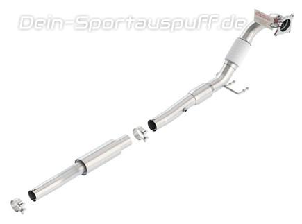 Borla Edelstahl Downpipe inkl. Kat-Ersatzrohr VW Golf 6 R