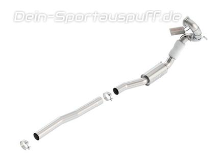 Borla Edelstahl Downpipe inkl. Kat-Ersatzrohr Ø76mm-System Golf 7 R