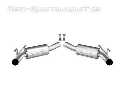 Borla ATAK Edelstahl Duplex Sportauspuff Ø63,5mm-System Chevrolet Camaro V8 Facelift Ground Effects Package Modelljahr 2014-15 für originale Endrohre