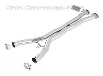 Borla Edelstahl Vorschalldämpfer-Ersatzrohr mit X-Pipe und Kat-ersatzrohren Corvette C7 ab 2014