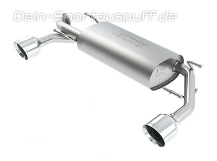 Borla Edelstahl Duplex Sportauspuff Subaru BRZ je 114mm rund doppelwandig abgeschrägt