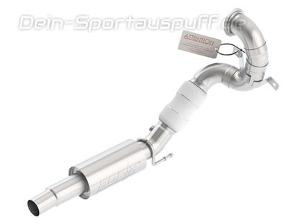 Borla Edelstahl Ø76mm Downpipe mit Kat-Ersatzrohr VW Golf 7 GTI