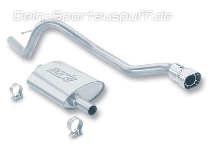 Borla Edelstahl Komplettanlage Jeep Cherokee XJ 4.0l Bj.87-92 85x76mm viereckig scharfkantig