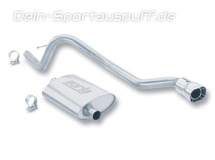Borla Edelstahl Komplettanlage Jeep Cherokee XJ 4.0l Bj.93-96 85x76mm viereckig scharfkantig
