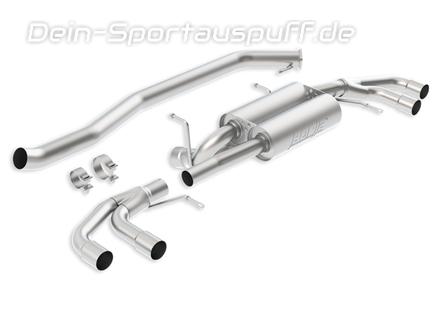 Borla Edelstahl Duplex Sportauspuffanlage ab Kat Nissan GT-R ab Bj.09 für originale Endrohre
