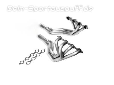 Borla Edelstahl Fächerkrümmer inkl. Kat-Ersatzrohr Corvette C6 nur Bj.05-08