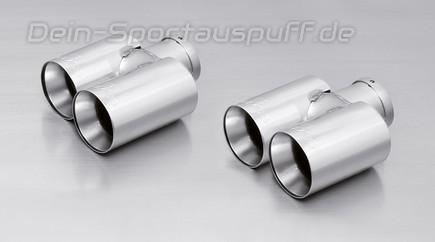 Remus Edelstahl Duplex Endrohrsatz rechts-links je 2x76mm rund scharfkantig gerade