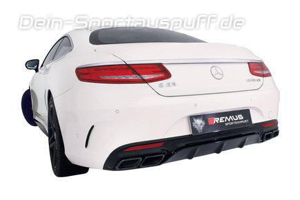Remus Edelstahl Duplex Sportauspuffanlage ab Kat Mercedes S-Klasse Coupe Typ 217 S63 AMG
