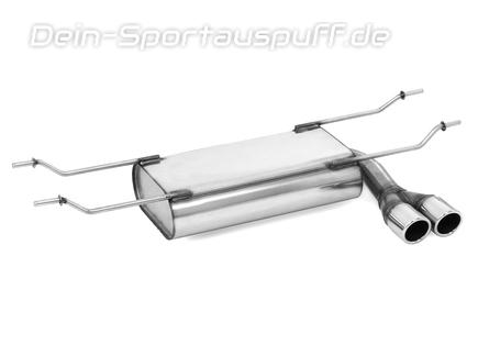 Fox Edelstahl Sportauspuff Mazda MX-5 Typ ND ab 2015 2x70mm rund eingerollt abgeschrägt