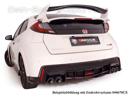 Remus Edelstahl Duplex Komplettanlage ab Kat mit Klappensteuerung Honda Civic 9 FK2 Type-R ab 2014 inkl. Endrohrsatz nach Wahl