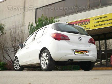 Ragazzon Edelstahl Sportauspuff Opel Corsa E 1.2l 51kW 110x65mm oval abgeschrägt