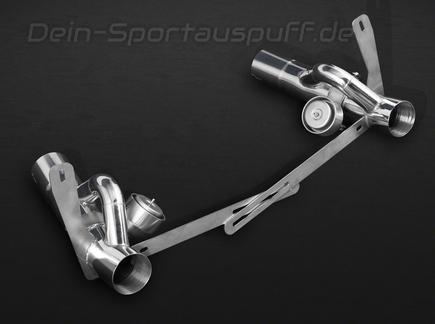 Capristo Edelstahl Sportauspuffanlage mit Kat-Ersatzrohren Ferrari 488 GTB u. Spider