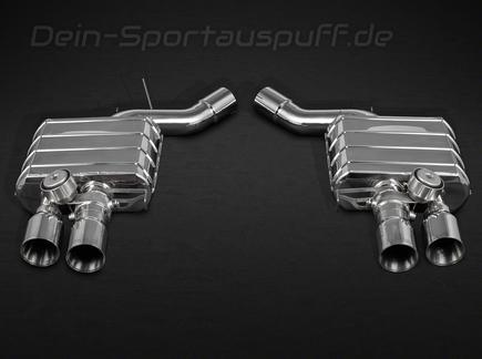 Capristo Edelstahl Duplex Sportauspuff mit Klappensteuerung BMW 6er M6 F12 F13 Coupe u. Cabriolet je 2x rund