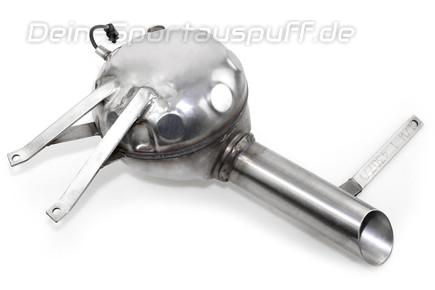 Active Sound Booster Edelstahl Lautsprecher Komplettset für Sportauspuff-Sound VW Touareg I Typ 7L bis 2010 3.0l TDI