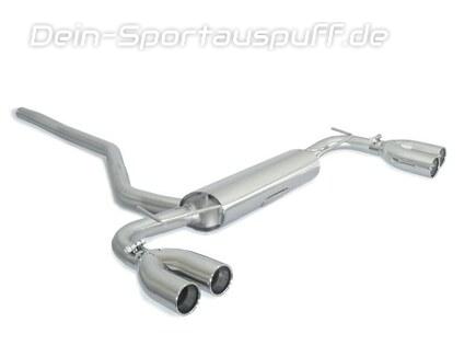 Ragazzon Edelstahl Duplex Sportauspuff Fiat 500X Cross 2.0 MJT 4x4 je 2x70mm rund eingerollt gerade