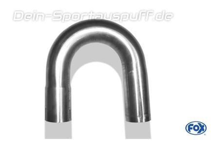 Fox Edelstahl Auspuffbogen 180° Ø 63,5mm geweitet Länge 250mm