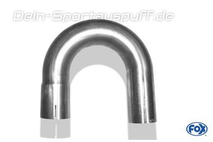 Fox Edelstahl Auspuffbogen 180° Ø 76mm geweitet Länge 250mm