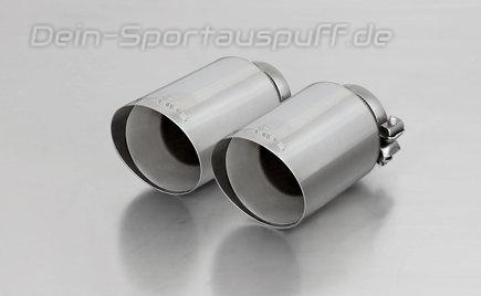 Remus Edelstahl Endrohrsatz 2x115mm rund scharfkantig abgeschrägt