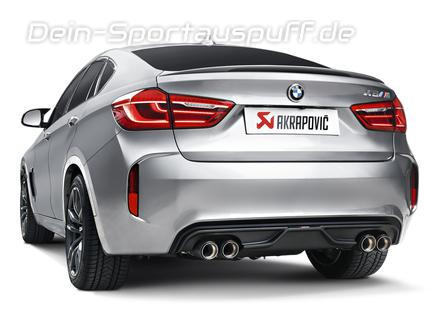 Akrapovic Evolution Line Titan Duplex Komplettanlage ab Kat BMW X6 M F86 ab 2015 mit 4x Carbon Endrohren