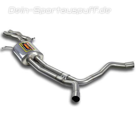 Supersprint Edelstahl Mittelschalldämpfer inkl. X-Pipe Audi A6 Typ 4G 2.8l FSI 3.0l TFSI