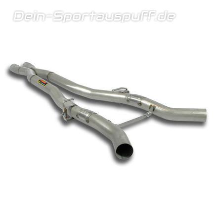 Supersprint Edelstahl Mittelschalldämpfer-Ersatzrohr inkl. X-Pipe BMW 5er GT F07 550i inkl. xDrive
