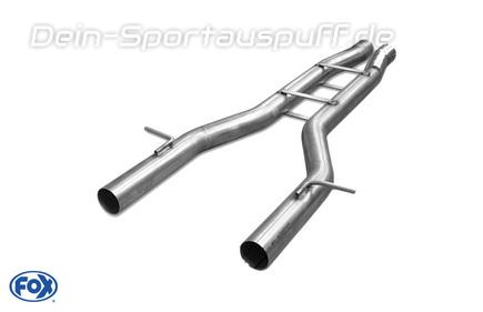 Fox Edelstahl Mittelschalldämpferersatzrohr Audi S8 4E Typ D3