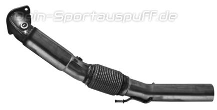 Bastuck Edelstahl Ø76mm Downpipe mit Kat-Ersatzrohr Ford Focus 3 RS ab 2016