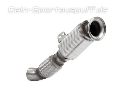HJS Edelstahl Ø80mm Downpipe mit Kat BMW 7er 740i G11 G12 ab 2015