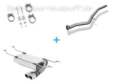 Fox Edelstahl Racing-Komplettanlage ab Kat Mazda MX-5 Typ ND ab 2015 2x70mm rund eingerollt abgeschrägt