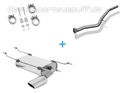Fox Edelstahl Racing-Komplettanlage ab Kat Mazda MX-5 Typ ND ab 2015 115x85mm oval eingerollt abgeschrägt
