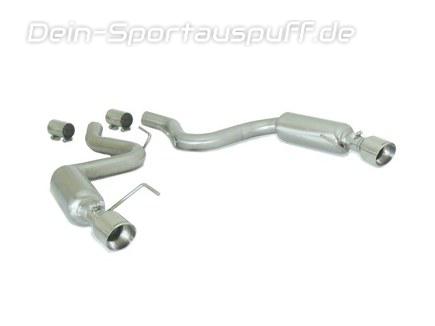 Ragazzon Edelstahl Duplex Sportauspuff Super-Sound Version Ford Mustang 6 2.3l EcoBoost je 102mm rund doppelwandig abgeschrägt