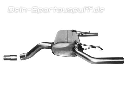 Bastuck Edelstahl Duplex Sportauspuff Renault Clio 3 RS incl. Facelift für die Serienheckschürze