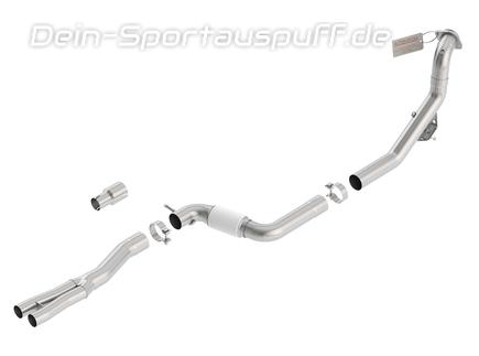 Borla Edelstahl Downpipe mit Kat-Ersatzrohr Ford Mustang 6 2.3l EcoBoost ab 2015