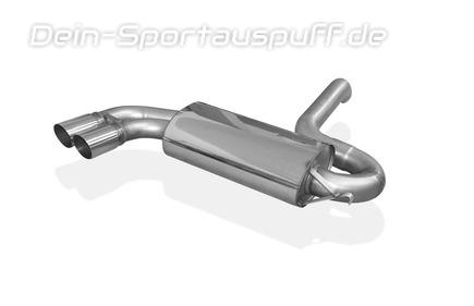 Fox Edelstahl Sportauspuff Ø76mm Audi Urquattro 2x76mm rund scharf abgeschrägt