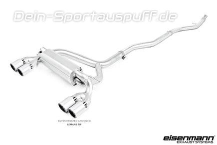 Eisenmann Edelstahl Duplex Sportauspuff-Komplettanlage ab Kat BMW M2 F87 je 2x90mm rund abgeschrägt eloxiert