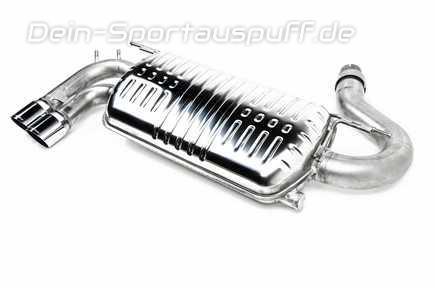 Eisenmann Edelstahl Sportauspuff BMW 3er F34 Grand Turismo 328i 2x76mm rund scharfkantig abgeschrägt