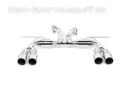 Eisenmann Edelstahl Duplex Sportauspuff RACE-Version BMW X5 M F85 je 2x102mm rund eingerollt gerade