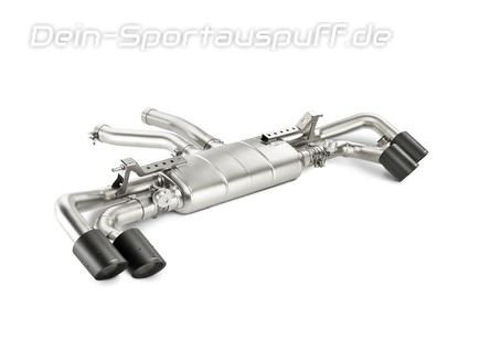 Akrapovic Titan Duplex Sportauspuff Porsche Cayenne GTS Facelift ab 2015 Typ 958 je 2x105mm rund abgeschrägt aus Carbon