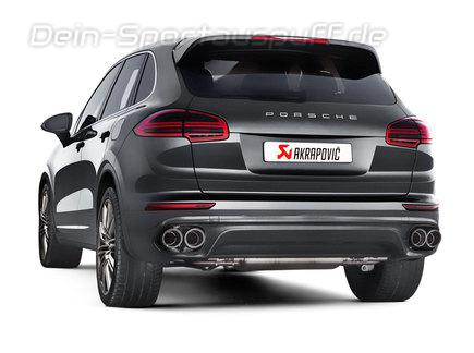 Akrapovic Evolution Line Titan Duplex Komplettanlage ab Kat Porsche Cayenne GTS Facelift ab 2015 Typ 958 je 2x105mm rund abgeschrägt aus Carbon