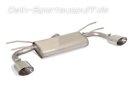 Ragazzon Edelstahl Duplex Sportauspuff Fiat 124 Spider 1.4l je 135x90mm oval doppelwandig abgeschrägt