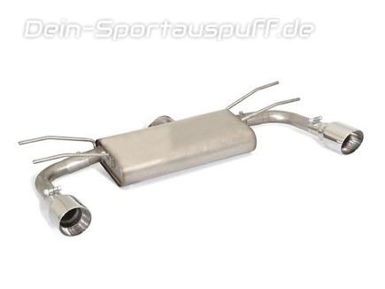 Ragazzon Edelstahl Duplex Sportauspuff Fiat 124 Spider 1.4l je 102mm rundl doppelwandig abgeschrägt