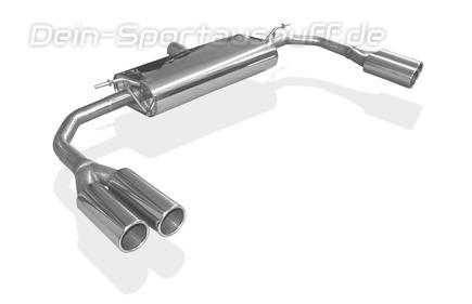 FOX Edelstahl Duplex Sportauspuff Mercedes CLA 4MATIC C117/X117 je 2x80mm rund eingerollt